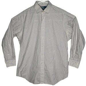 Polo Ralph Lauren Regent Classic Fit Button-Up Shirt Mens Size 16.5 32/33 Plaid